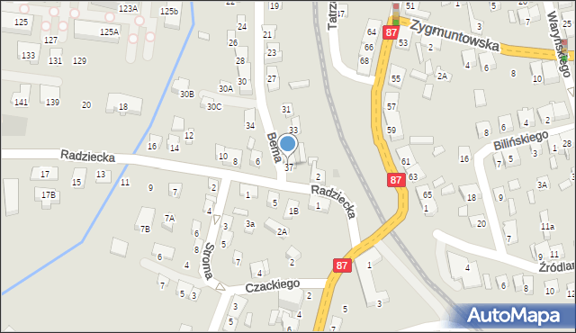 Nowy Sącz, Bema Józefa, gen., 37, mapa Nowego Sącza
