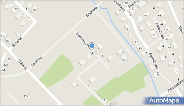 Ostrołęka, Bednarczyka Aleksandra, kpt., 4, mapa Ostrołęka
