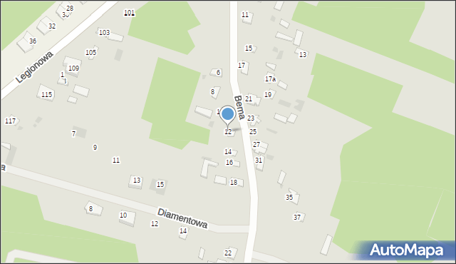 Ostrów Mazowiecka, Bema Józefa, gen., 12, mapa Ostrów Mazowiecka