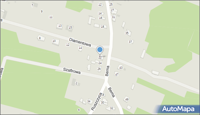 Ostrów Mazowiecka, Bema Józefa, gen., 22, mapa Ostrów Mazowiecka