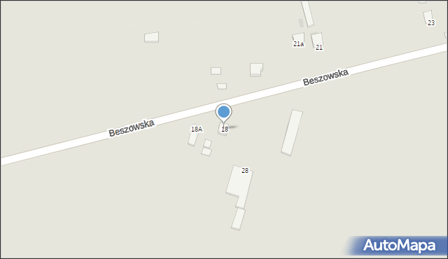 Pacanów, Beszowska, 18, mapa Pacanów