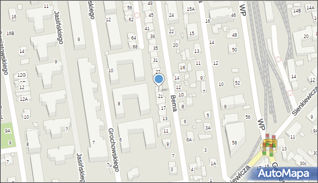 Piaseczno, Bema Józefa, gen., 23, mapa Piaseczno