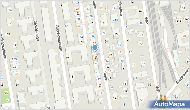 Piaseczno, Bema Józefa, gen., 29, mapa Piaseczno