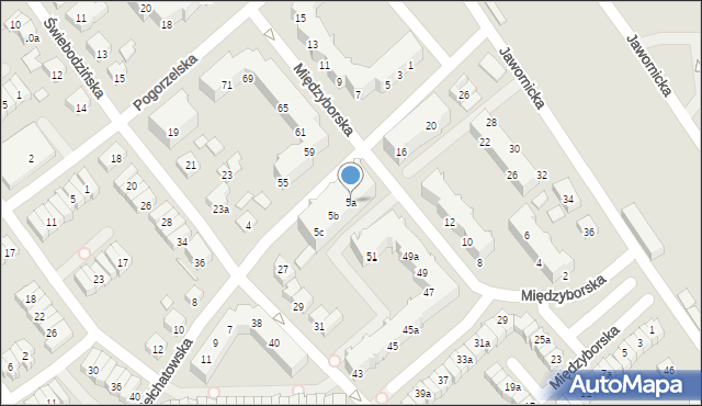 Poznań, Bełchatowska, 5a, mapa Poznania