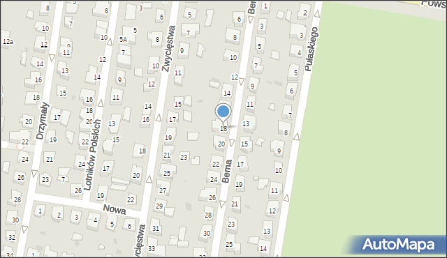 Pruszcz Gdański, Bema Józefa, gen., 18, mapa Pruszcz Gdański