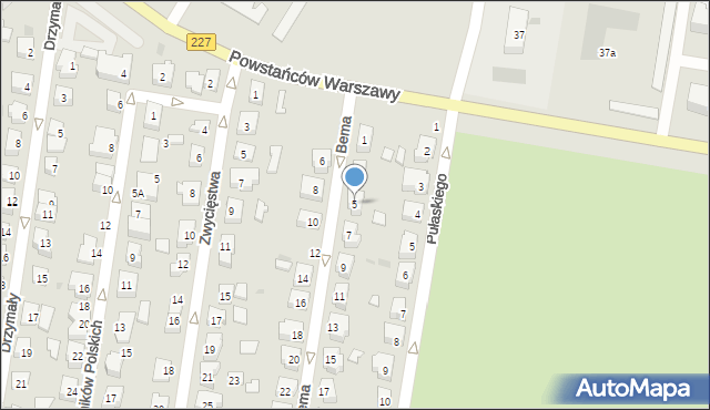 Pruszcz Gdański, Bema Józefa, gen., 5, mapa Pruszcz Gdański