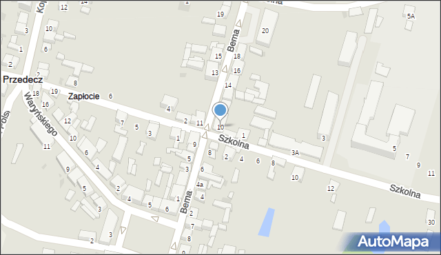 Przedecz, Bema Józefa, gen., 10, mapa Przedecz