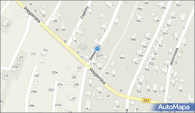 Przemyśl, Bełwińska, 2A, mapa Przemyśla