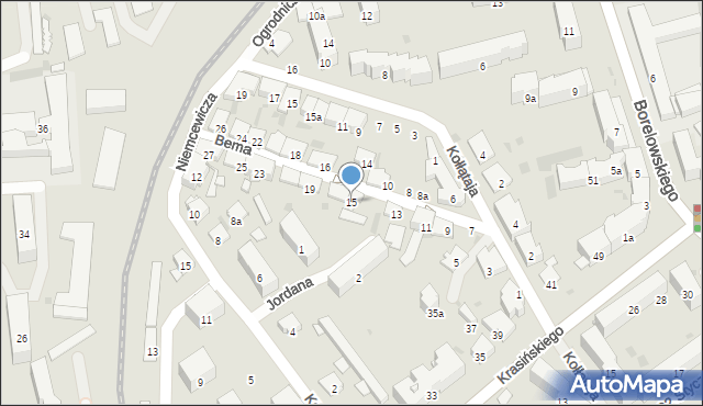 Przemyśl, Bema Józefa, gen., 15, mapa Przemyśla