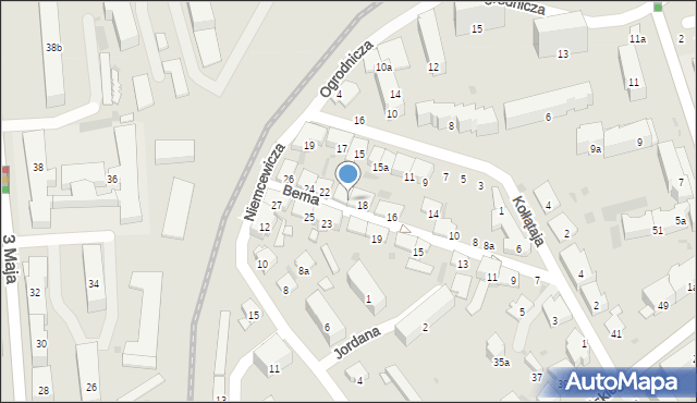 Przemyśl, Bema Józefa, gen., 20, mapa Przemyśla