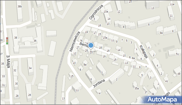 Przemyśl, Bema Józefa, gen., 23, mapa Przemyśla