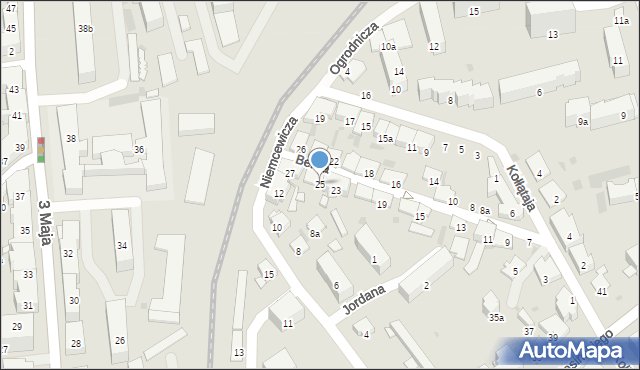 Przemyśl, Bema Józefa, gen., 25, mapa Przemyśla