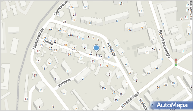 Przemyśl, Bema Józefa, gen., 8, mapa Przemyśla