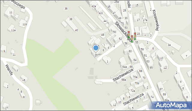 Przemyśl, Benszówny Ireny, 10, mapa Przemyśla
