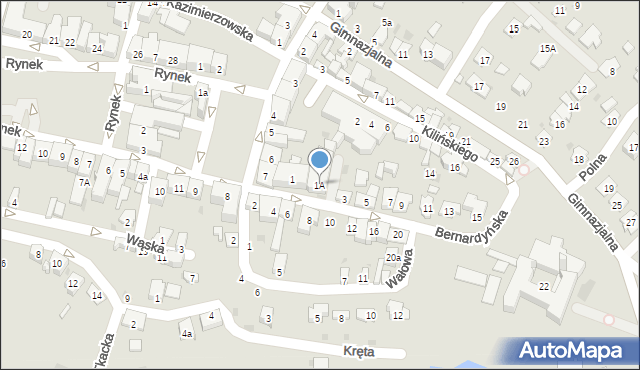 Przeworsk, Bernardyńska, 1A, mapa Przeworsk