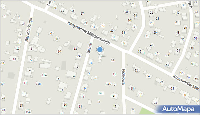 Puszczykowo, Bema Józefa, gen., 1, mapa Puszczykowo