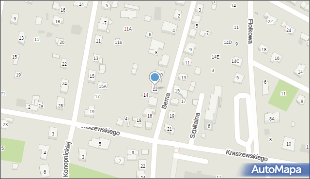Puszczykowo, Bema Józefa, gen., 12, mapa Puszczykowo