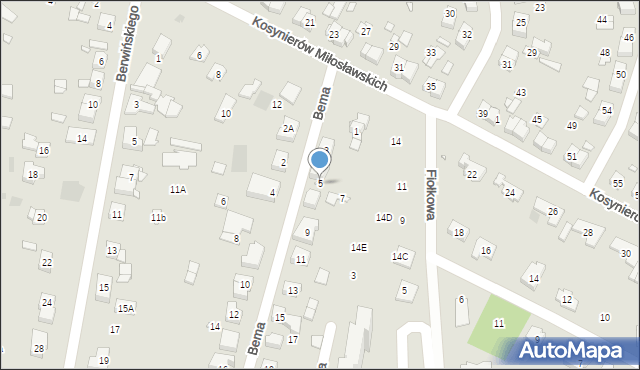 Puszczykowo, Bema Józefa, gen., 5, mapa Puszczykowo