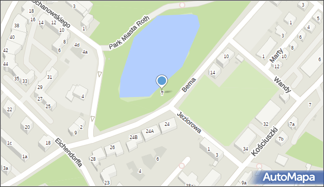 Racibórz, Bema Józefa, gen., 7, mapa Racibórz