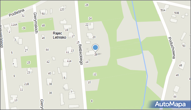 Radom, Bełżeckiego Stanisława, 16, mapa Radomia