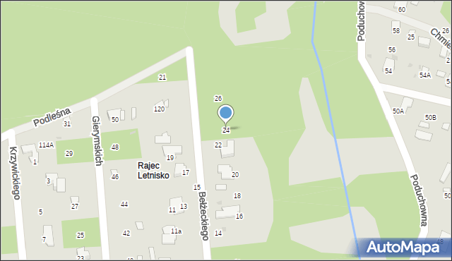 Radom, Bełżeckiego Stanisława, 24, mapa Radomia