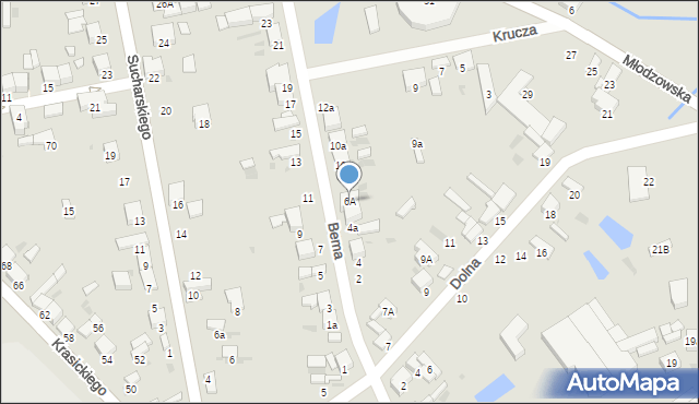 Radomsko, Bema Józefa, gen., 6A, mapa Radomsko