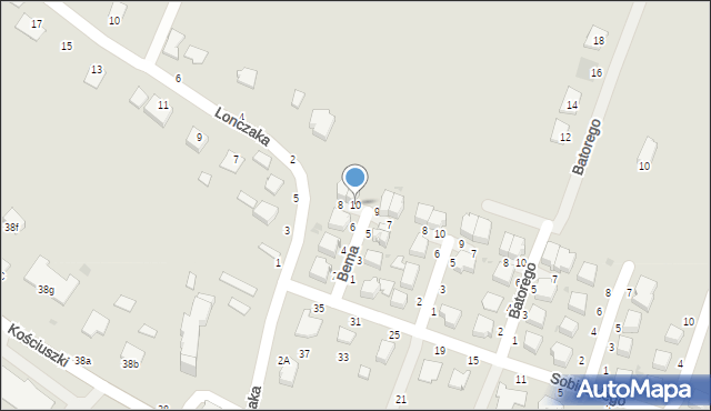 Radomyśl Wielki, Bema Józefa, gen., 10, mapa Radomyśl Wielki