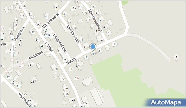 Radziejów, Bema Józefa, gen., 5, mapa Radziejów