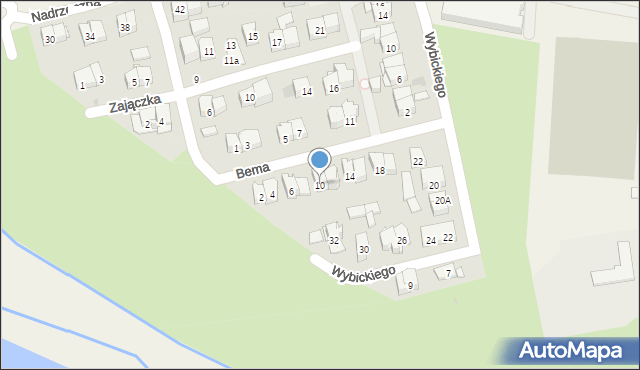 Raszyn, Bema Józefa, gen., 10, mapa Raszyn