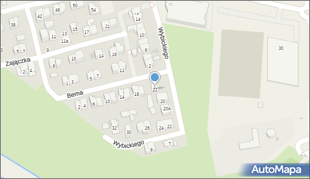 Raszyn, Bema Józefa, gen., 22, mapa Raszyn