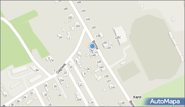 Rydułtowy, Bema Józefa, gen., 151, mapa Rydułtowy