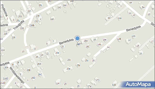 Rydułtowy, Benedykta, 18B, mapa Rydułtowy