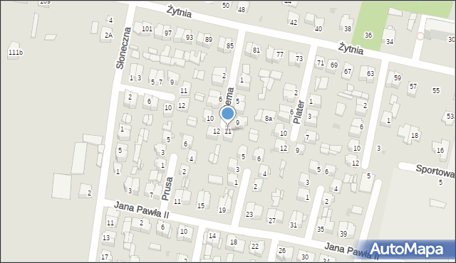 Ryki, Bema Józefa, gen., 11, mapa Ryki