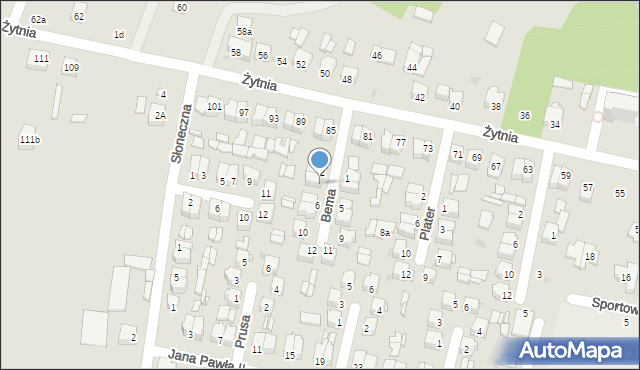 Ryki, Bema Józefa, gen., 4, mapa Ryki