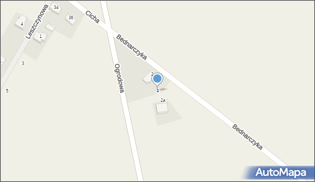 Rzekuń, Bednarczyka, kpt., 4, mapa Rzekuń