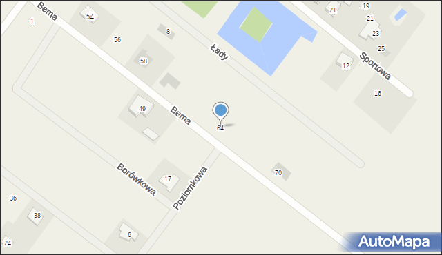 Rzekuń, Bema Józefa, gen., 64, mapa Rzekuń