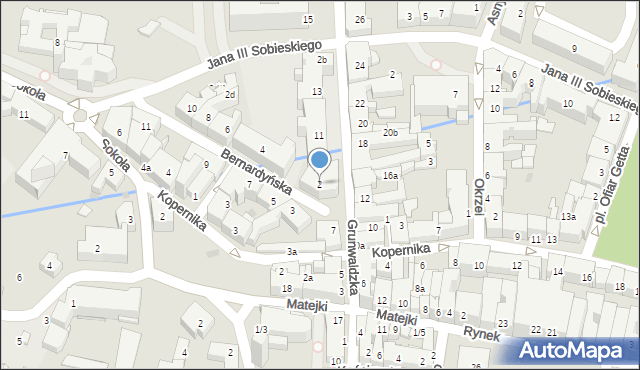 Rzeszów, Bernardyńska, 2, mapa Rzeszów