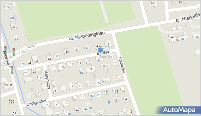 Rzeszów, Betleja Stanisława, kpt., 3b, mapa Rzeszów