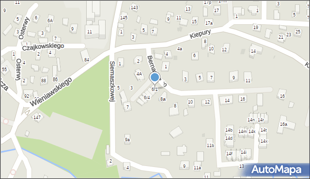 Rzeszów, Bernackiego Ludwika, 6/1, mapa Rzeszów