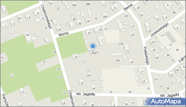 Sade Budy, Bema Józefa, gen., 37a, mapa Sade Budy