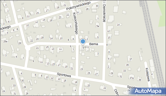 Sępólno Krajeńskie, Bema Józefa, gen., 3, mapa Sępólno Krajeńskie