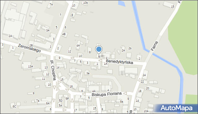 Sierpc, Benedyktyńska, 6, mapa Sierpc