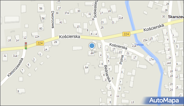 Skarszewy, Bednarska, 4A, mapa Skarszewy