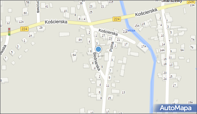 Skarszewy, Bednarska, 7, mapa Skarszewy