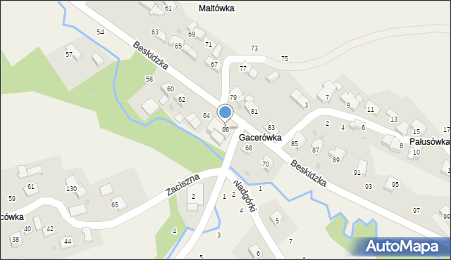 Skawinki, Beskidzka, 66, mapa Skawinki