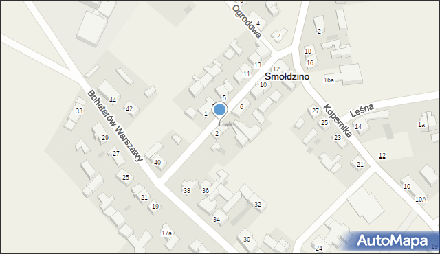 Smołdzino, Bema Józefa, gen., 4, mapa Smołdzino