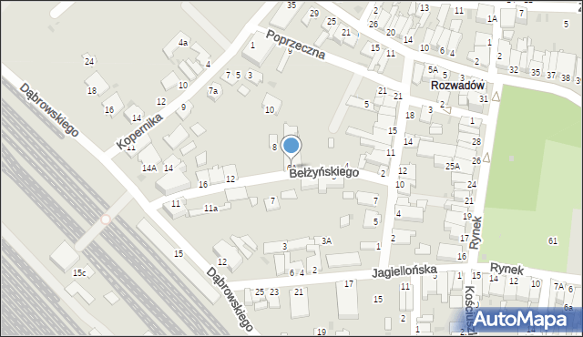 Stalowa Wola, Bełżyńskiego St., 6A, mapa Stalowa Wola