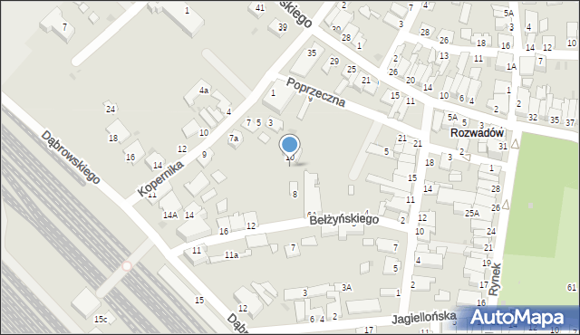 Stalowa Wola, Bełżyńskiego St., 8A, mapa Stalowa Wola