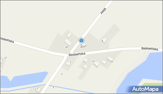 Stara Wieś, Bestwińska, 10, mapa Stara Wieś