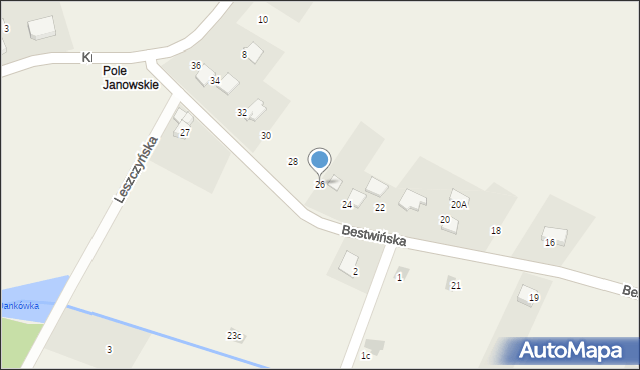 Stara Wieś, Bestwińska, 26, mapa Stara Wieś